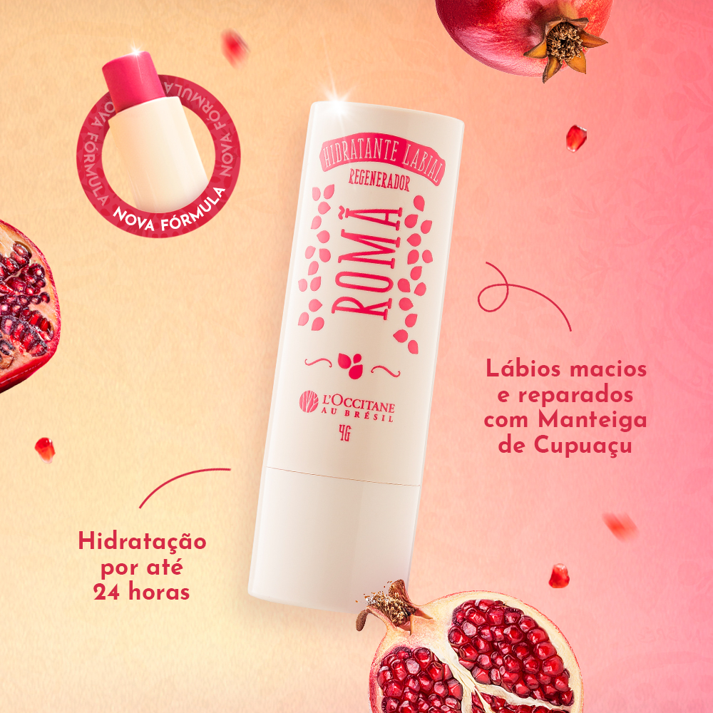 Hidratante Labial Regenerador Romã 4g, ,  large image number 1